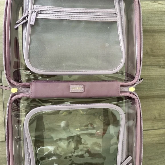 Calpak Clear Travel Toiletry Bag in Lavender - Large - Picture 10 of 16